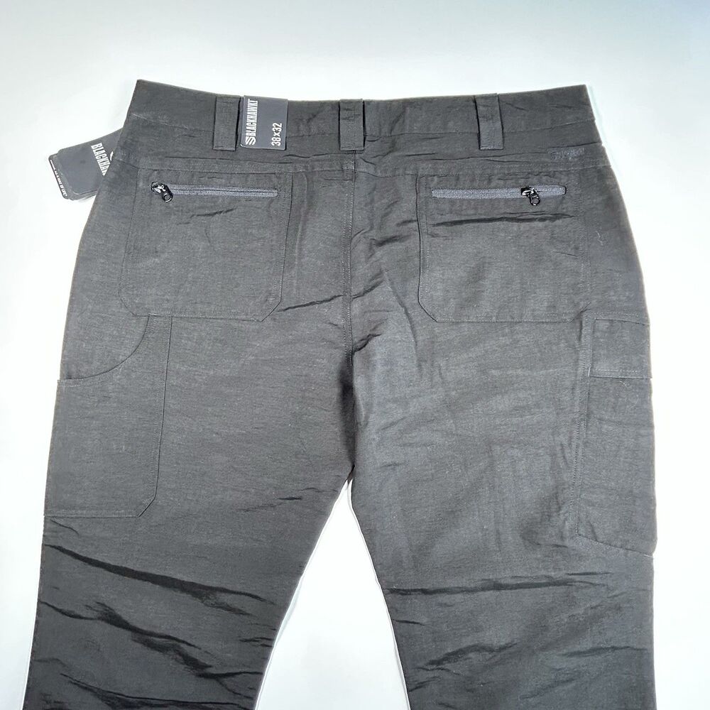 NWT BLACKHAWK! Men's Black Solid Tactical Tac Life Pants Reg 38x32 TPO2BK38X32 - Picture 8 of 10